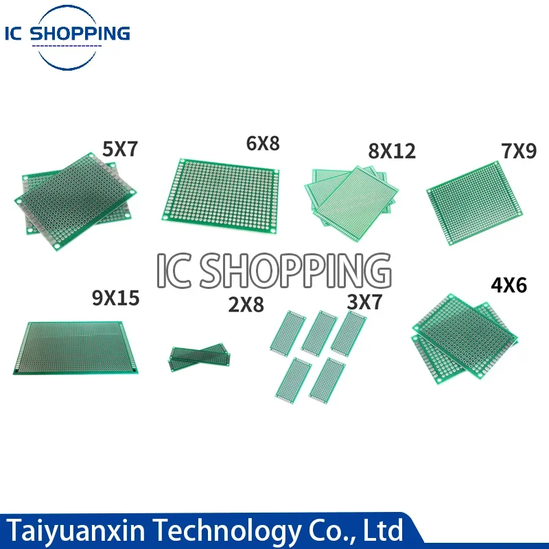 5PCS 7x9 6x8 5x7 4x6 3x7 2x8cm 8X12 Double Side Prototype Diy Universal Printed Circuit PCB Board Protoboard 4*6 6*8 5*7 3*7