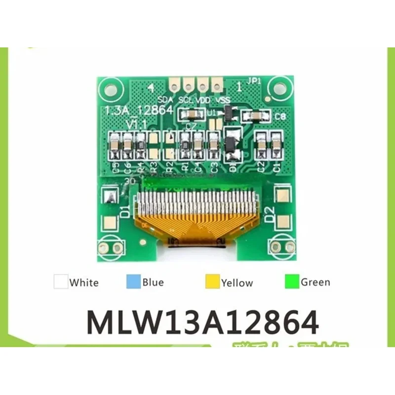 1,3-дюймовый монохромный OLED-модуль 12864 SSD1306 Интерфейс IIC/I2C 128X64 OLED-модуль