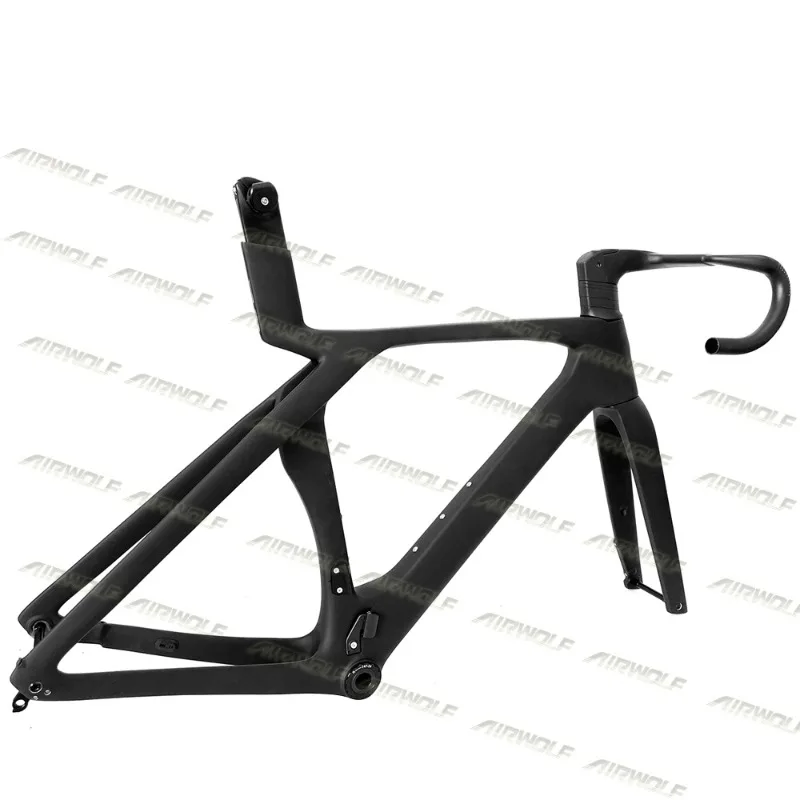 2024 Airwolf Gen 7 Carbon Road Bike Frame Max 700*28C Tires Climbling Bike Frame Disc Brake BB T47 Carbon Bicycle Frameset