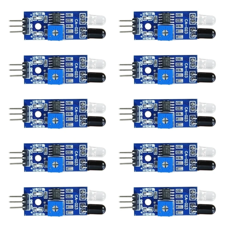 10Pcs Intelligent IR Obstacle Detection Sensors Module For Robotics Automation