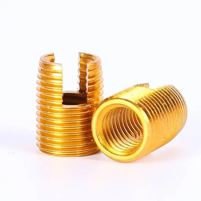 Stainless Steel 302 Style Threaded Metal Thread Repair Insert Self Tapping Inserts Slotted Screw Threade M2 M4 M6 M8 M12 M14 M18