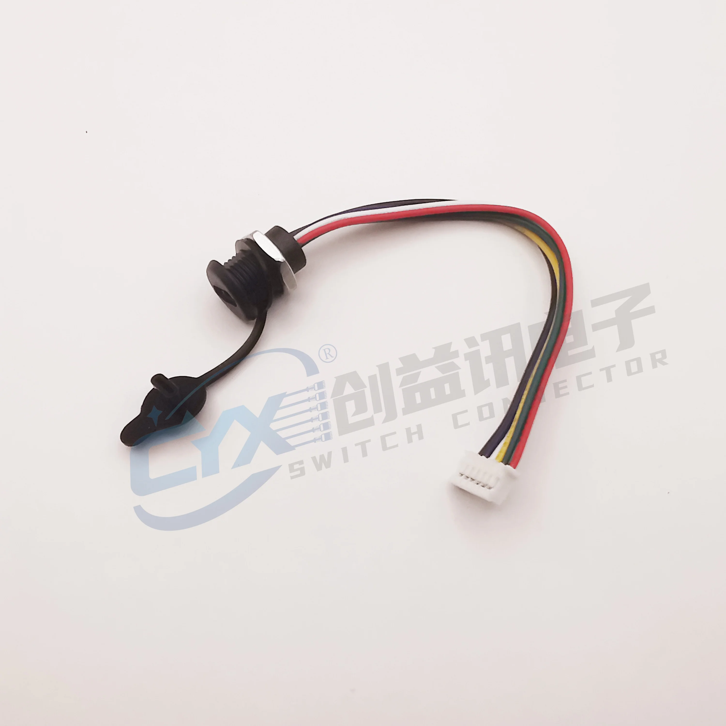 Immagine 4: Connettore USB-C Tipo-C a PH2.0 con Perno CC e Piastra di Fissaggio Femmina, Impermeabile, 3A, Ricarica Rapida ad Alta Corrente