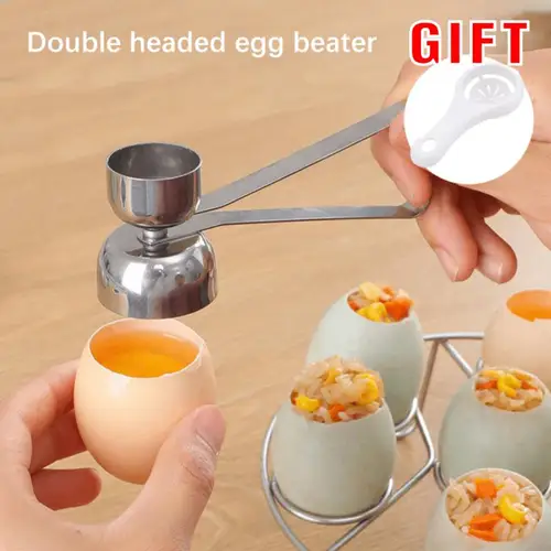 304 스테인레스 스틸 계란 가위, 더블 헤드, 금속 조리, 달걀 껍질 오프너, 창의적인 도구, 주방 요리 액세서리 도구 Best5 304 스테인레스 스틸 계란 가위, 더블 헤드, 금속 조리, 달걀 껍질 오프너, 창의적인 도구, 주방 요리 액세서리 도구 Best5