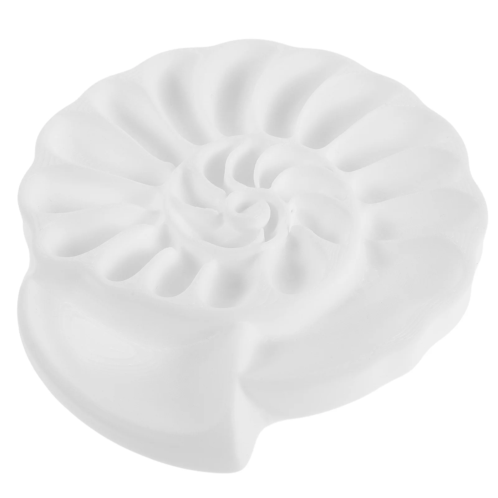 

Plastic Watercolor Palette - Ammonite Design Artist Paint Mixing Tray - Lightweight Portable Painting Supply for Students