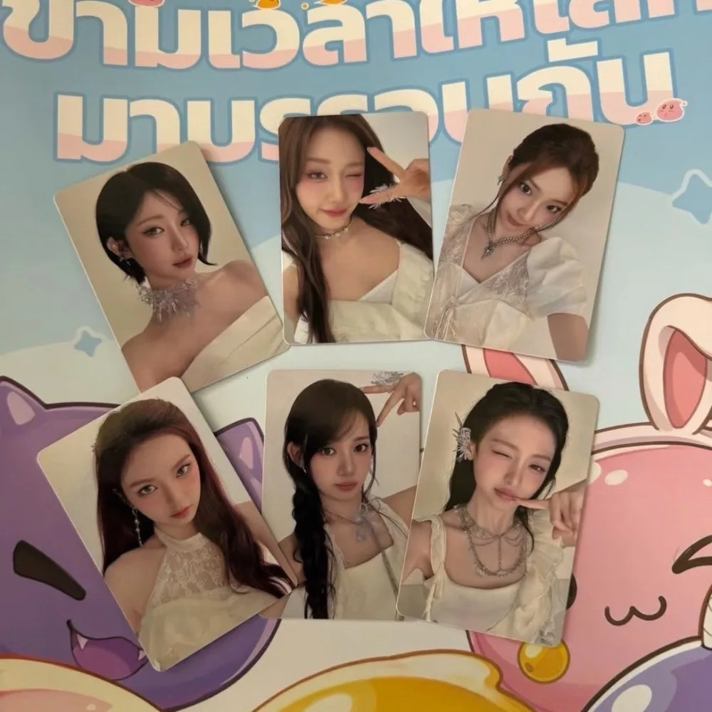 A Set of 6 Sheets High Beauty Materials Self Printed Exquisite Bangkok Offline Activity Limited Edition Card Fan Collection Gift
