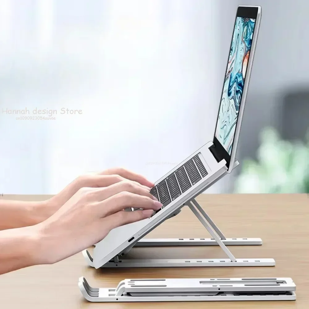 Universal Laptop Stand Adjustable Notebook Holder For Macbook Non-slip Foldable Cooling Base Bracket For Laptop/ Tablet/ Phone