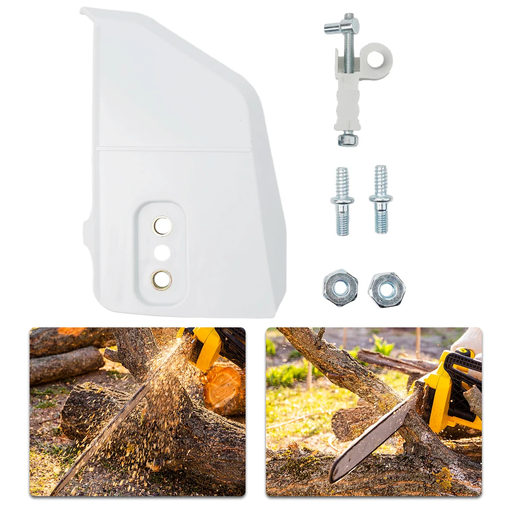 For STIHLMS170 MS180 MS210 MS230 MS250 Sprocket Cover with Adjuster for stud Nut and High Quality for chainsaw Parts!