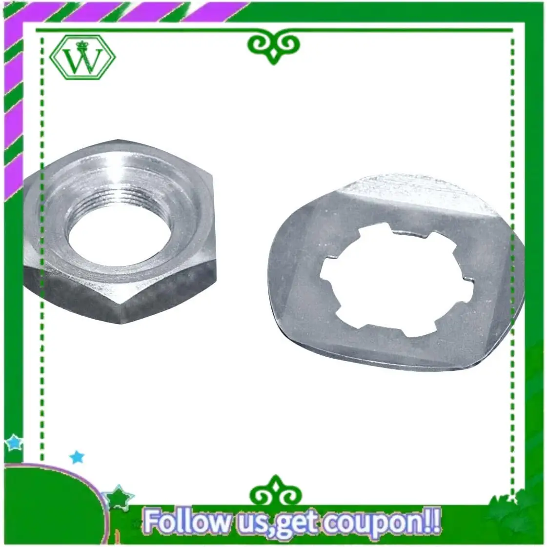 

AC34-For Yamaha Banshee YFZ350 YZF600R FZS 600 Front Sprocket Nut Lock Washer 90179-18020-00/90215-21239-00