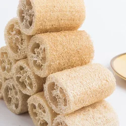 Naturalna tkanina Luffa do zmywania naczyń, miazga Luffa 10cm, ścięgno melona kąpielowego, torba kuchenna, niebielona, cięta