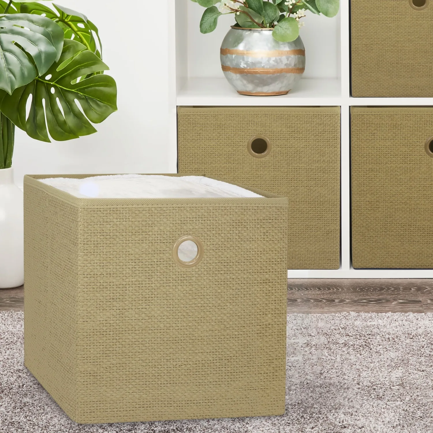 Collapsible Fabric Cube Storage Bins (10.5