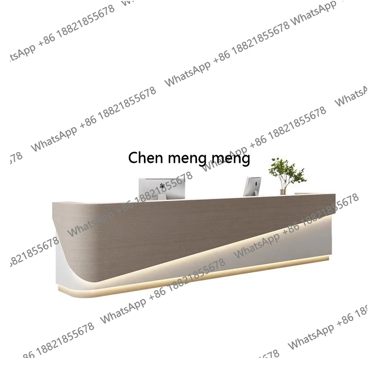 X Simple cash register, beauty salon paint bar company hotel, front desk training center reception desk