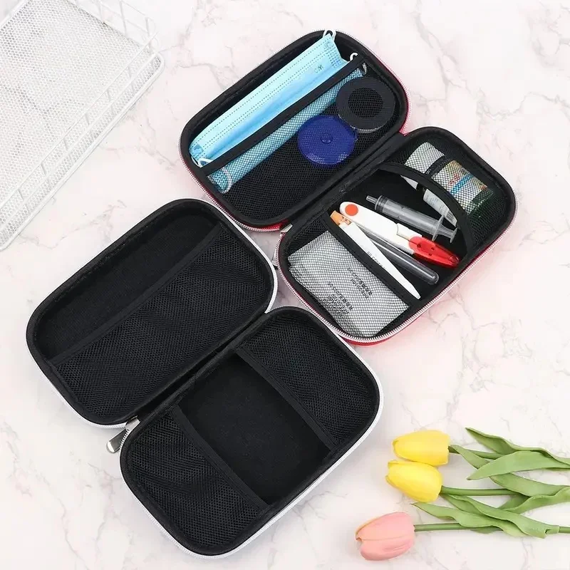 1/2/4pcs Kit  EVA Bag Emergency Kit Camping Survival  Bag Portable  Bag Car Anti-pressure Medicine Storage Bag image 3