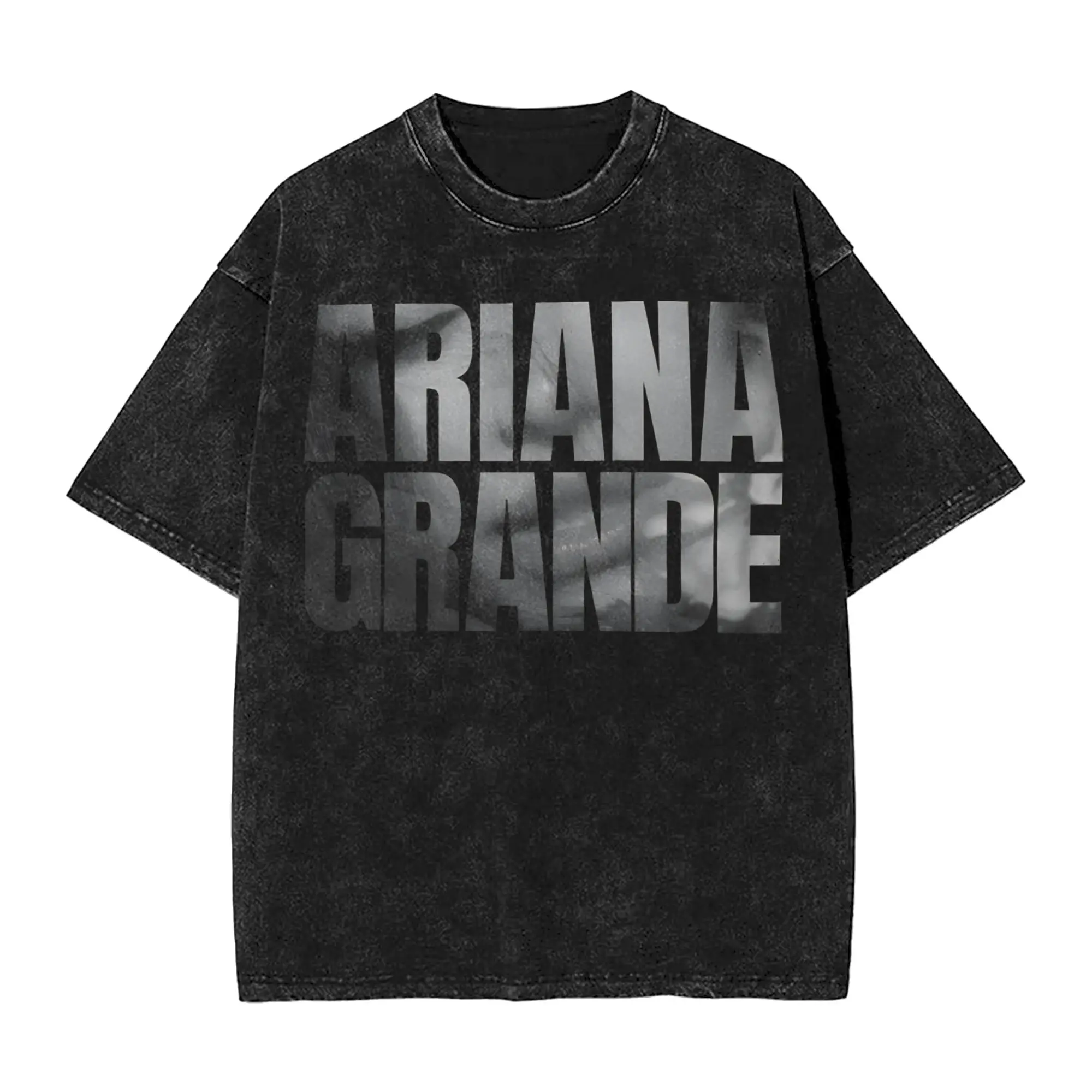 Harajuku Washed Shirt The Eternal Sunshine Tour arianas grandes Merch Retro T-Shirts Oversize  Streetwear Short Sleeve Summer