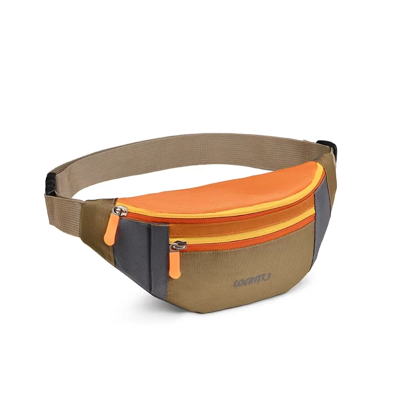 Outdoor Fashion Custom Logo Belt Bag Portable Crossbody Waist Pack Solid Color Sport Running Fanny Pack for Men and Women