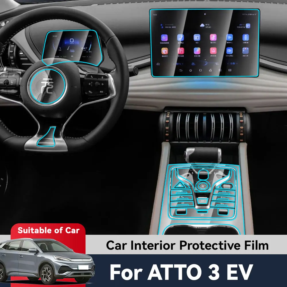 

Auto Central Control Screen TPU Navigation Anti Scratch interior Protection Film GPS Navigation For ATTO 3 EV 2023 2024