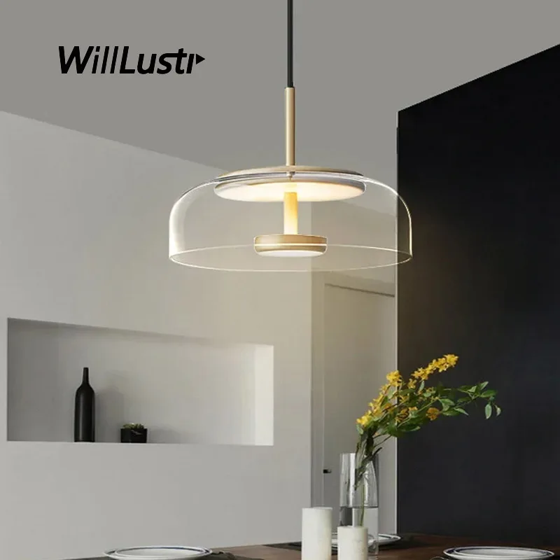 

Smoke Glass Mushroom Pendant Lamp LED Suspension Light Hotel Bar Cafe Bakery Living Dining Room Hanging Ceiling Chandelier