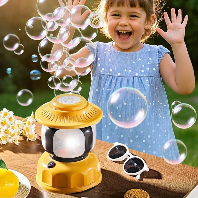 

Automatic Bubble Machine LED Light Bubble Blower Toy Outdoor Fun for Kids Electric Bubble Maker for Party & Summer Bubble Maker
