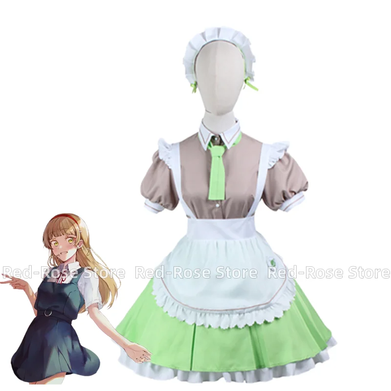 Tang Keke LoveLive Superstar!! Heanna supire Shibuya Kanon Maid Outfit Set completo vestito donna Halloween Party Costume Cosplay