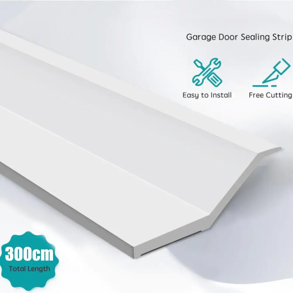 300cm Garage Door Sealing Strip Door Frame Rubber Strip Weatherproof Door Frame Seal Door Garage Rubber Strip Savings Noise