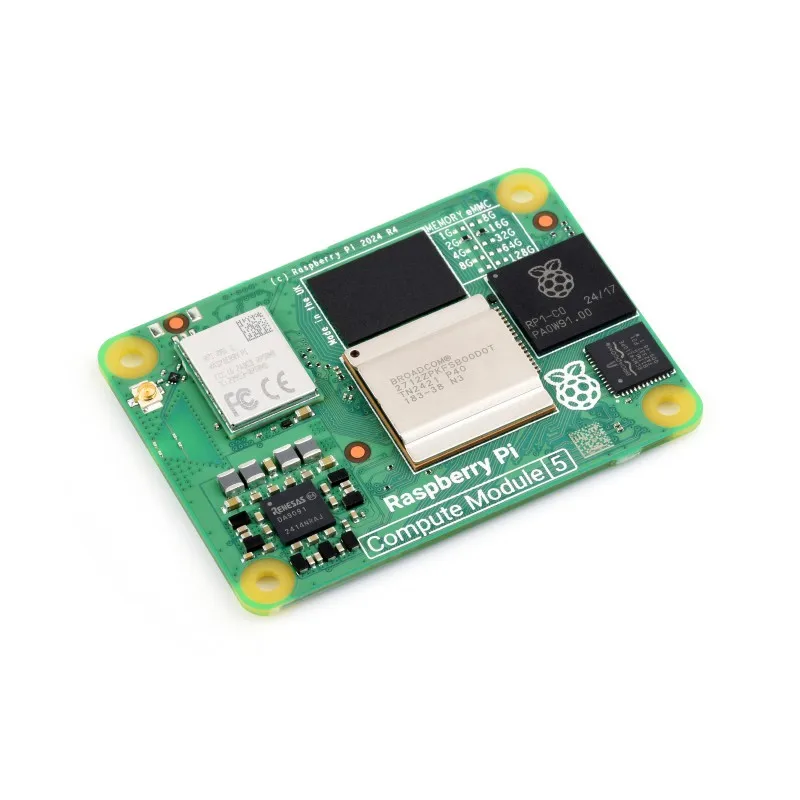 Raspberry Pi Compute Module 5, Delivers The Power Of Raspberry Pi 5 In A Compact Form Factor, Options For RAM / eMMC/ Wireless