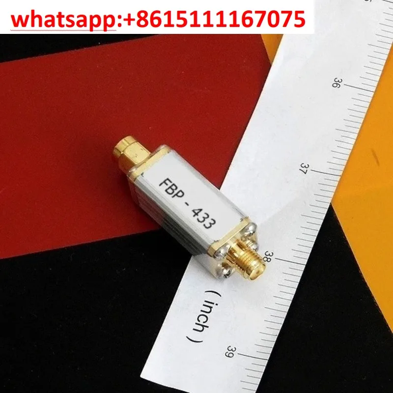 Ultra Small FBP-433 RF Band Pass Filter, 433MHz ISM Band Filter 400~475MHz SMA Interface Anti-Interference Component
