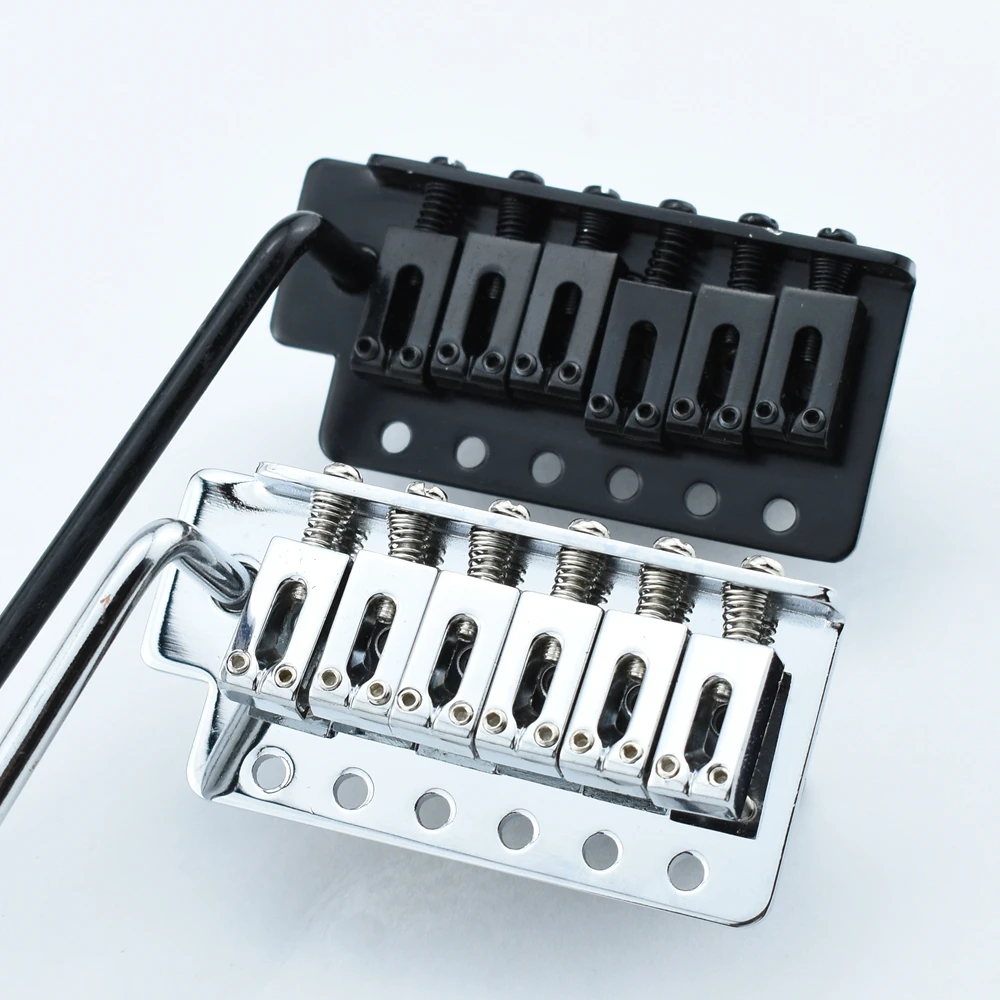 1 Set  Electric Guitar Tremolo System Bridge - Black / Chrome