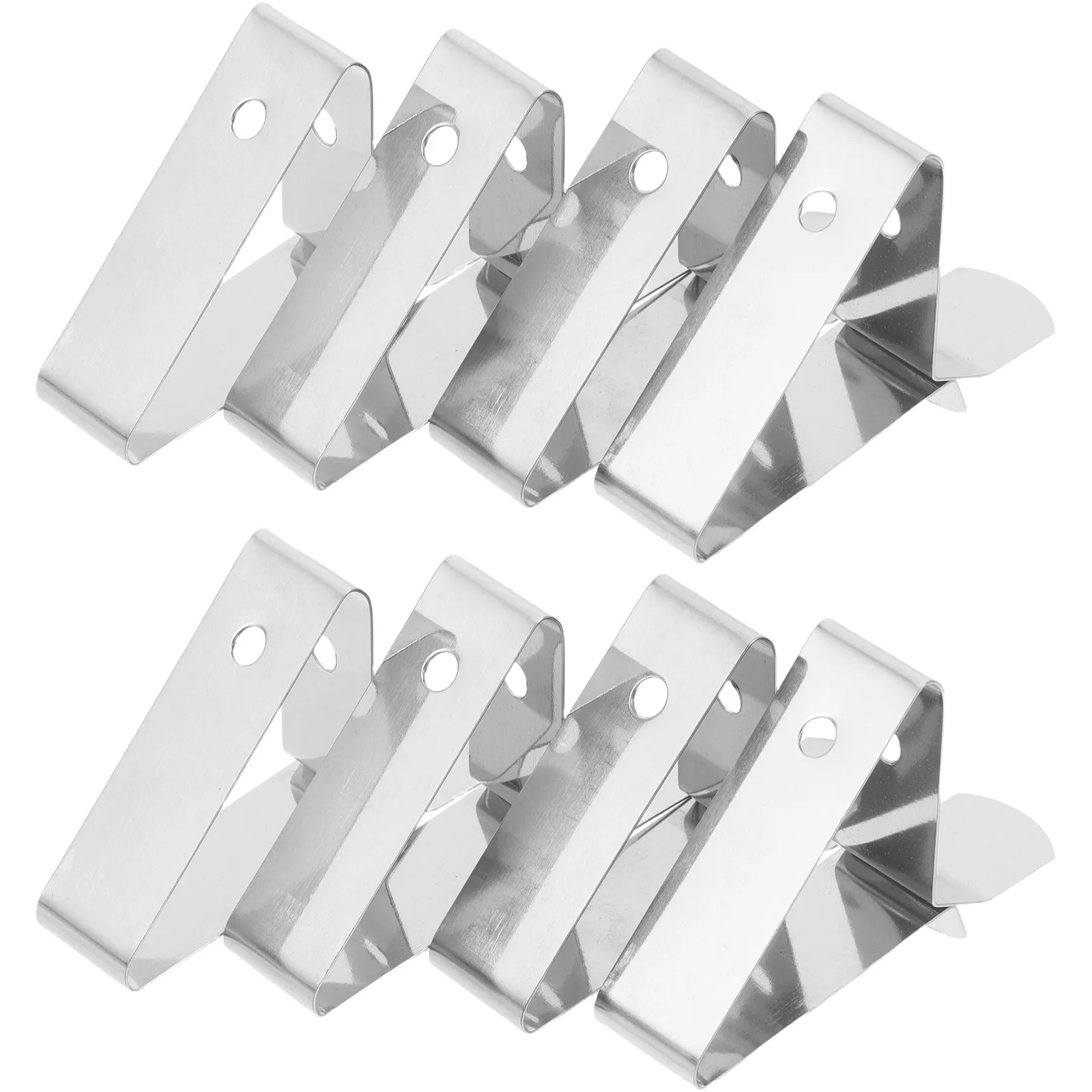 8Pcs Probe Holder Clips Stainless Steel Food Thermometer Clamp for Bbq Grills Pots Coffee Cups High Temperature Resistant