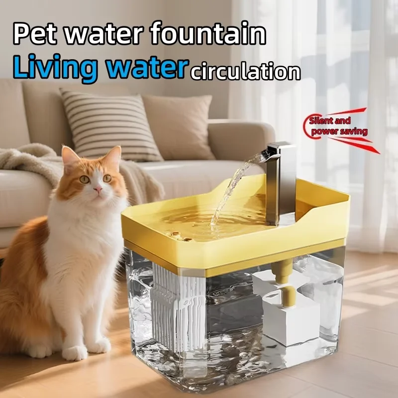 1.5L Cat Water Fountain Auto Filter Pet Cat Drinker USB Automatic Water Drinking Fountain Dispenser live Water Circulation