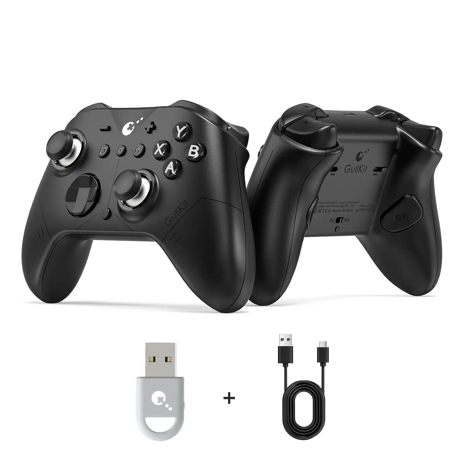 GuliKit ES MAX Gamepad Bluetooth 2.4G Kabelgebundener Drahtloser Controller für Switch, Switch2, PC, Android, SteamOS, 10M Reichweite – Detail 5
