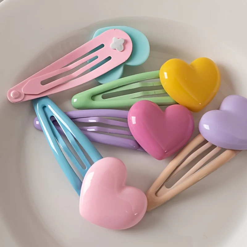 10pcs Summer Dopamine Colorful Mixed Hair Clips Barrettes Hair Accessories for Women