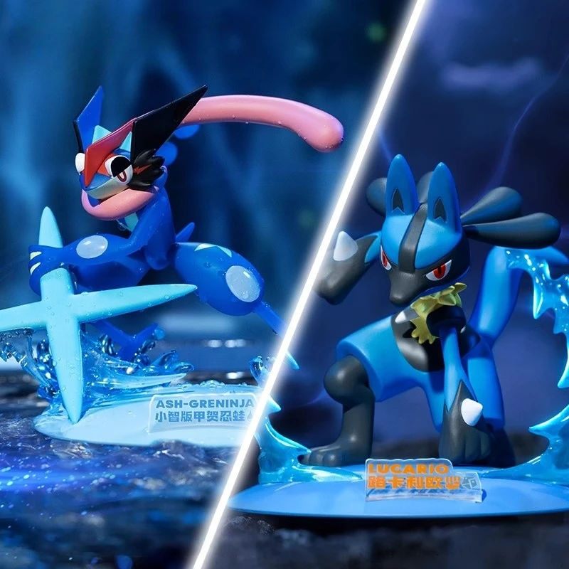 ポケモンモデルアニメ周辺コレクションルカリオグレンニンジャフィギュア車の装飾誕生日プレゼントクールな子供のおもちゃ