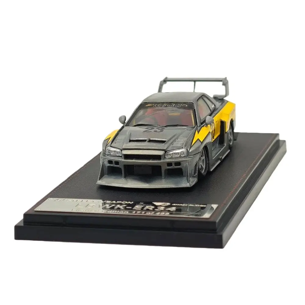 1:64 FOR SW LBWK ER34 #23 Flash Raw Special Version Diecast Model Car Limited Collectible
