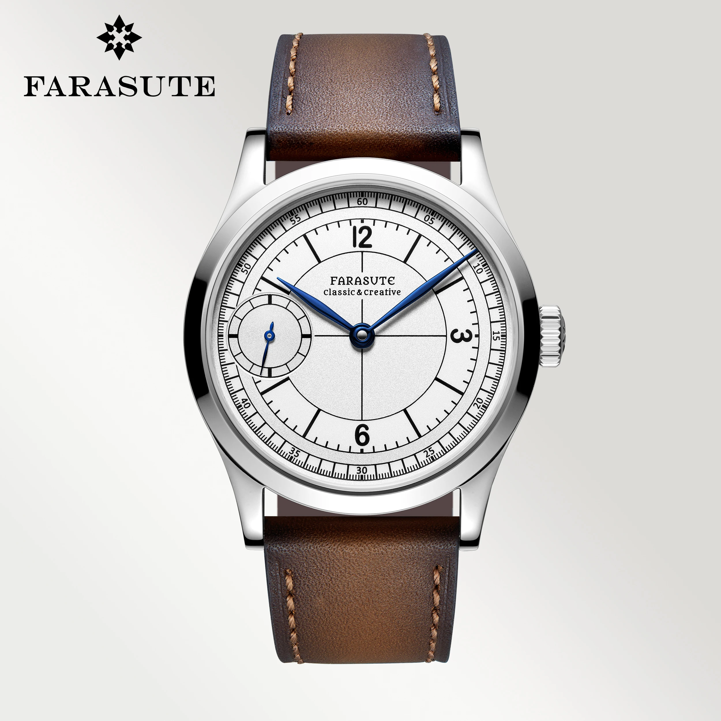 FARASUTE New 40mm  Manual Mechanical Watch ETA6497 Movement Luxury  Business  Men's Watch  3ATM Waterproof Sapphire Men's  Watch