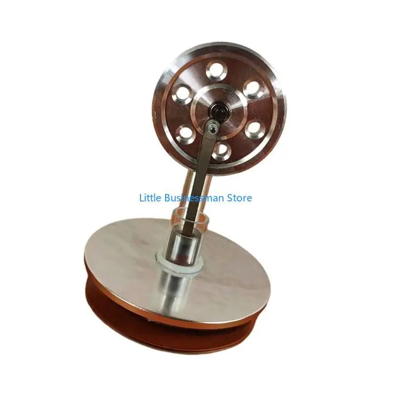 Stirlingmotor, 2,95 Zoll Durchmesser, 3,94 Zoll Höhe, funktioniert auf Kaffeetasse für lustige Physik-Anzeige M76A – Detail 4