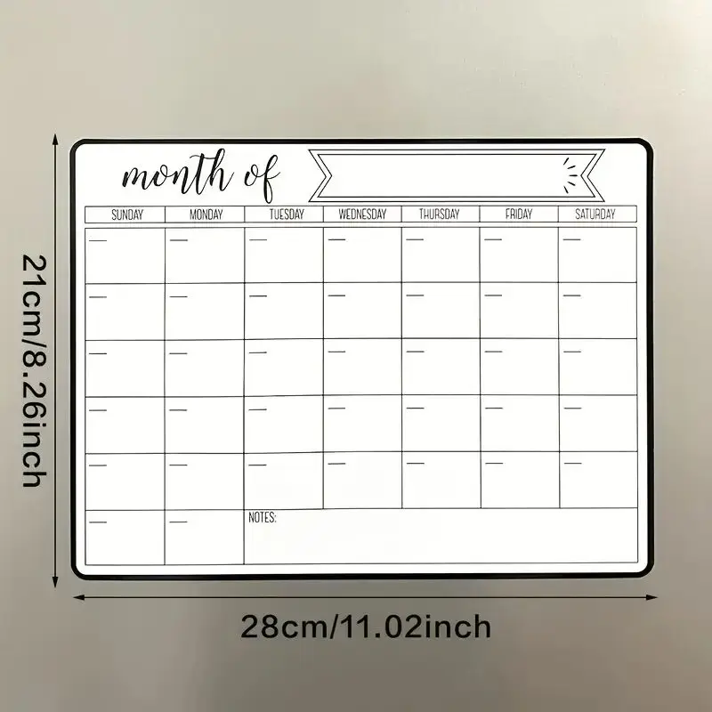 سبورة بيضاء مغناطيسية مع علامات، لوحة مسح جاف للمكتب والمدرسة والمنزل، إطار من الألومنيوم وسهل التنظيف، مثبتة على الحائط أو سطح المكتب