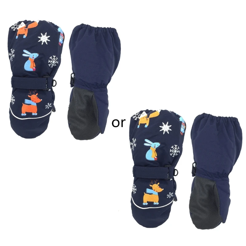 Kids Winter Warm Gloves Waterproof Boys Girls Snow Ski Snow Gloves Boys Girls Winter Warm Breathable Gloves