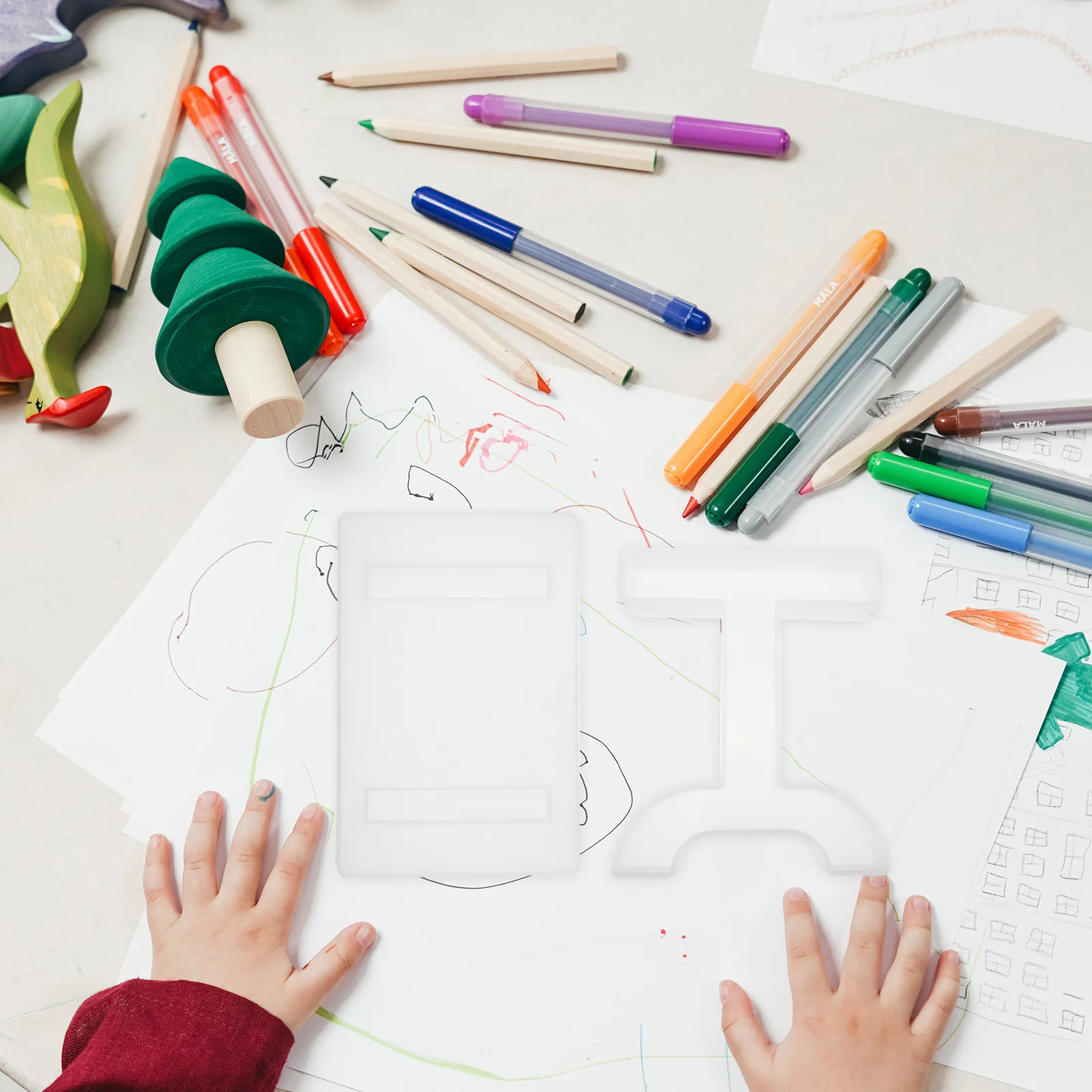 2Pcs Crystal Epoxy Mini Stool Molds Flexible DIY Table Making Mold for Handmade Crafts Desktop Decor Resin Casting Mold