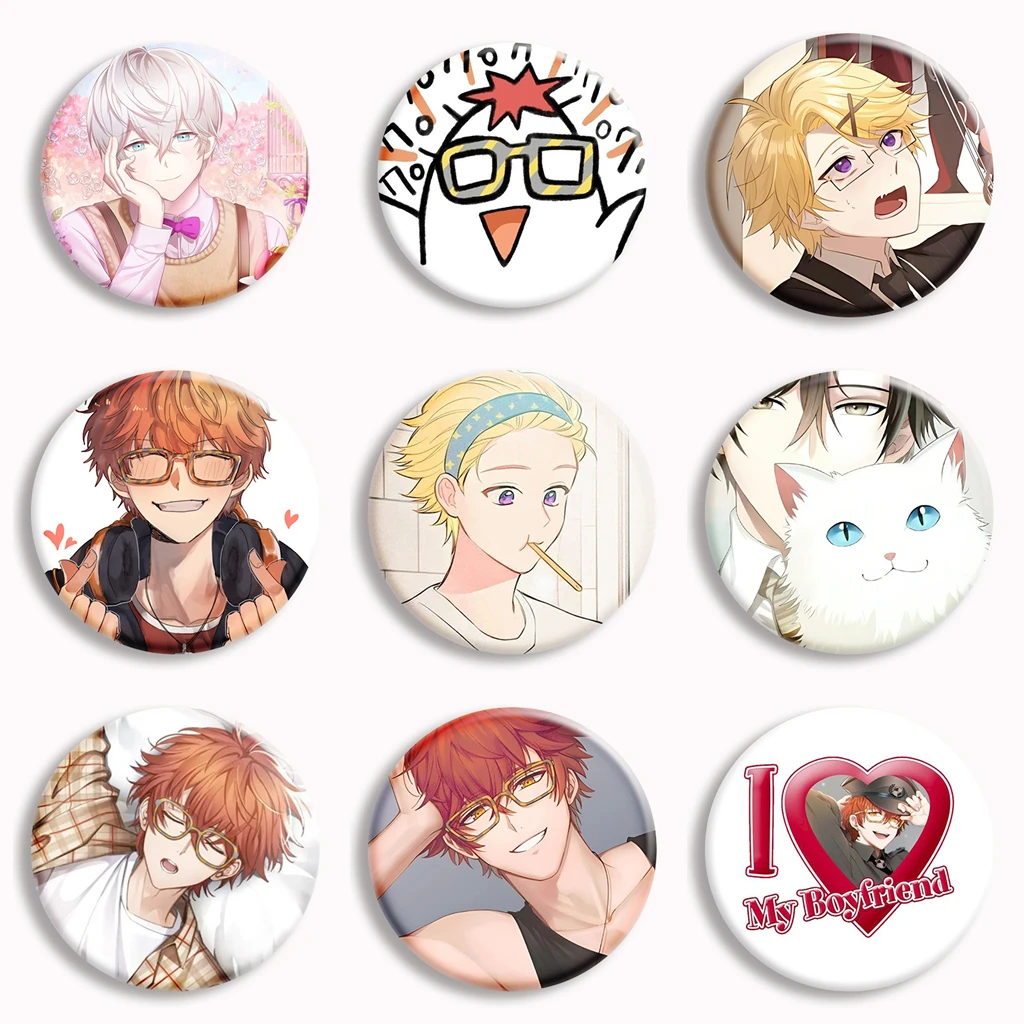 Аниме игра Mystic Messenger кнопка булавка Yoosung Zenny 707 Jumin Saeran брошь значок сумка Декор аксессуары для фанатов коллекционные подарки
