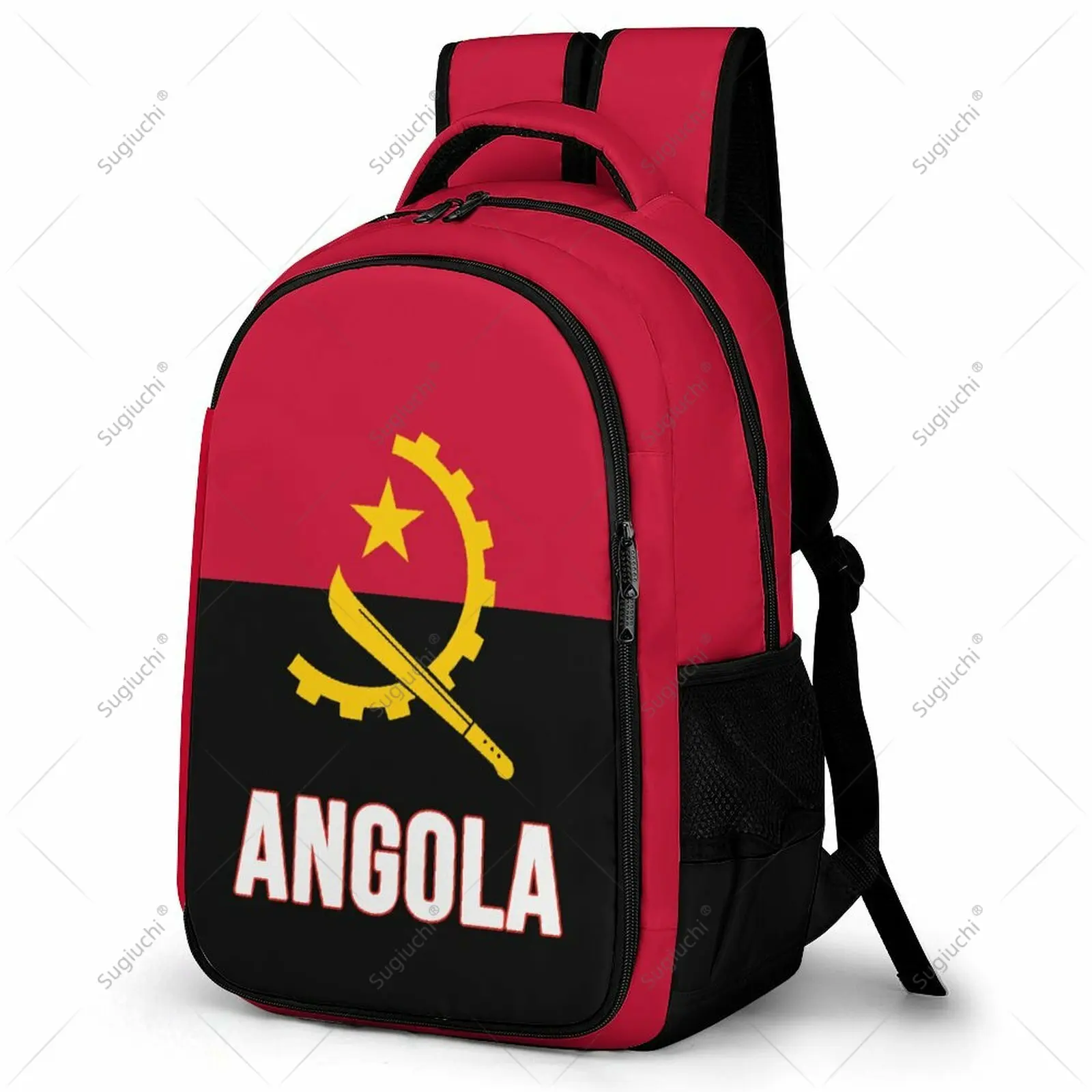 

Backpack Angola Flag Student Schoolbag Smart Business Travel Leisure Backpack Laptop Back Pack Office Work Bag