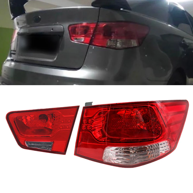 

Rear TailLight For Kia Forte Cerato 2009-2013 Turning Signal Brake Lamp Warning Bumper Light Tail LampsCar Light Assembly