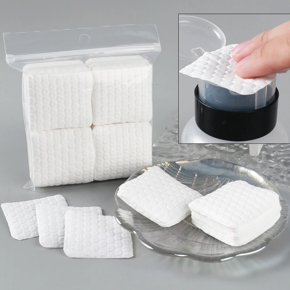 200 szt. Perłowe płatki do usuwania lakieru, bezpyłowe, profesjonalne płatki do paznokci, płatki do usuwania lakieru, płatki kosmetyczne do czyszczenia powierzchni paznokci, narzędzia.