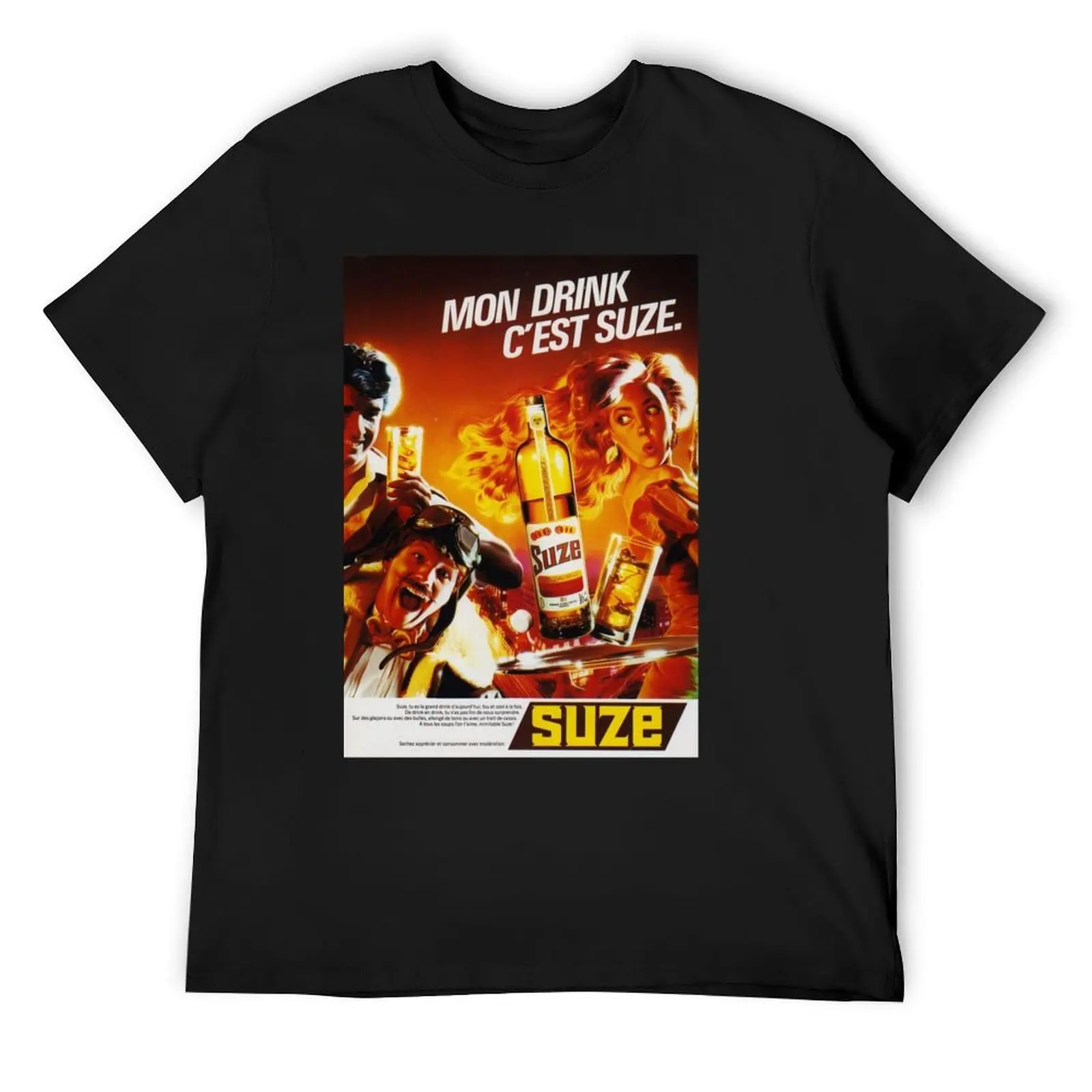 

Advertising poster SUZE - vintage T-Shirt cute tops anime shirt aesthetic clothes t shirts for men cotton