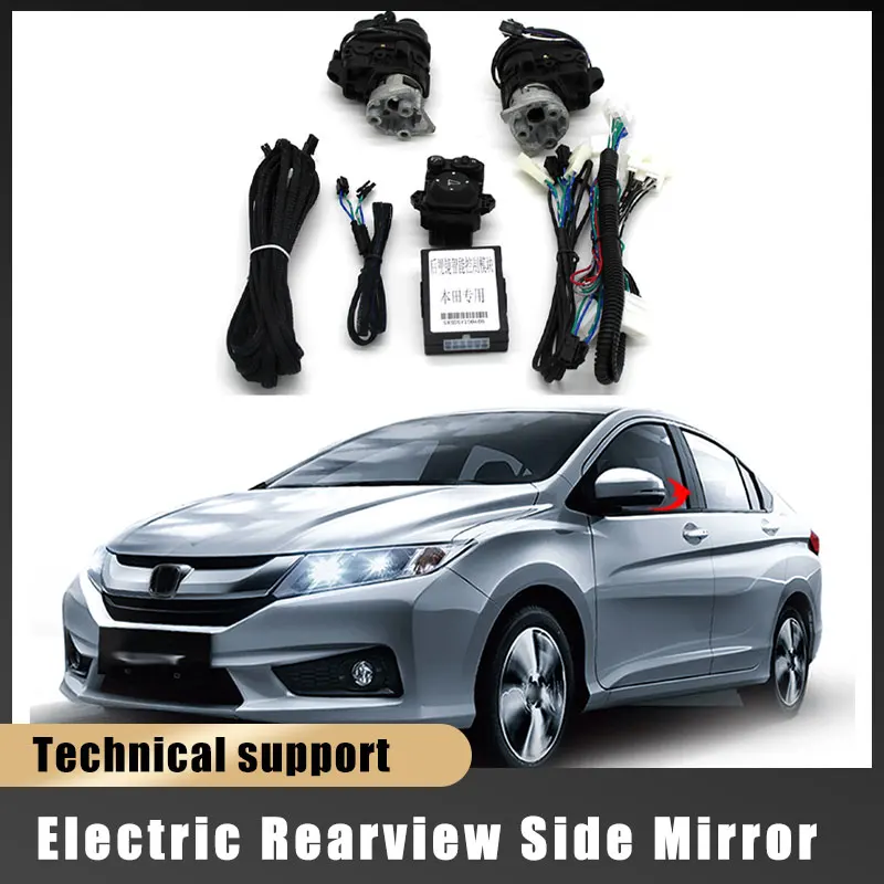 

For Honda CITY 2014-2023 Auto Intelligent Automatic Car Electric Rearview Side Mirror Folding System Kit Module