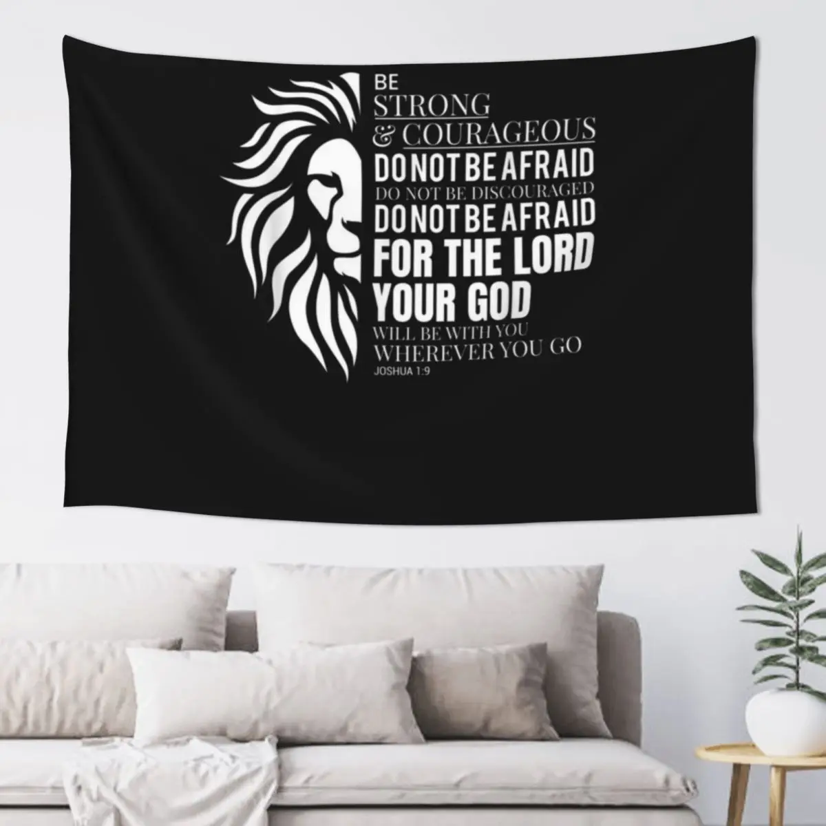 

Joshua 1 9 Inspired Be Strong And Courageous Related Bible Q Tapestry Room Decor For Girls Tapestry
