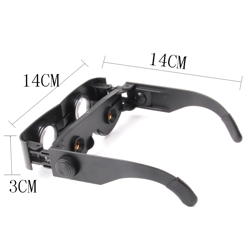 B*Adjustable Professional Binoculars Telescope Magnifier Glasses Hands-Free Wearable Glasses Fishing Focus  For Theater TV Sight