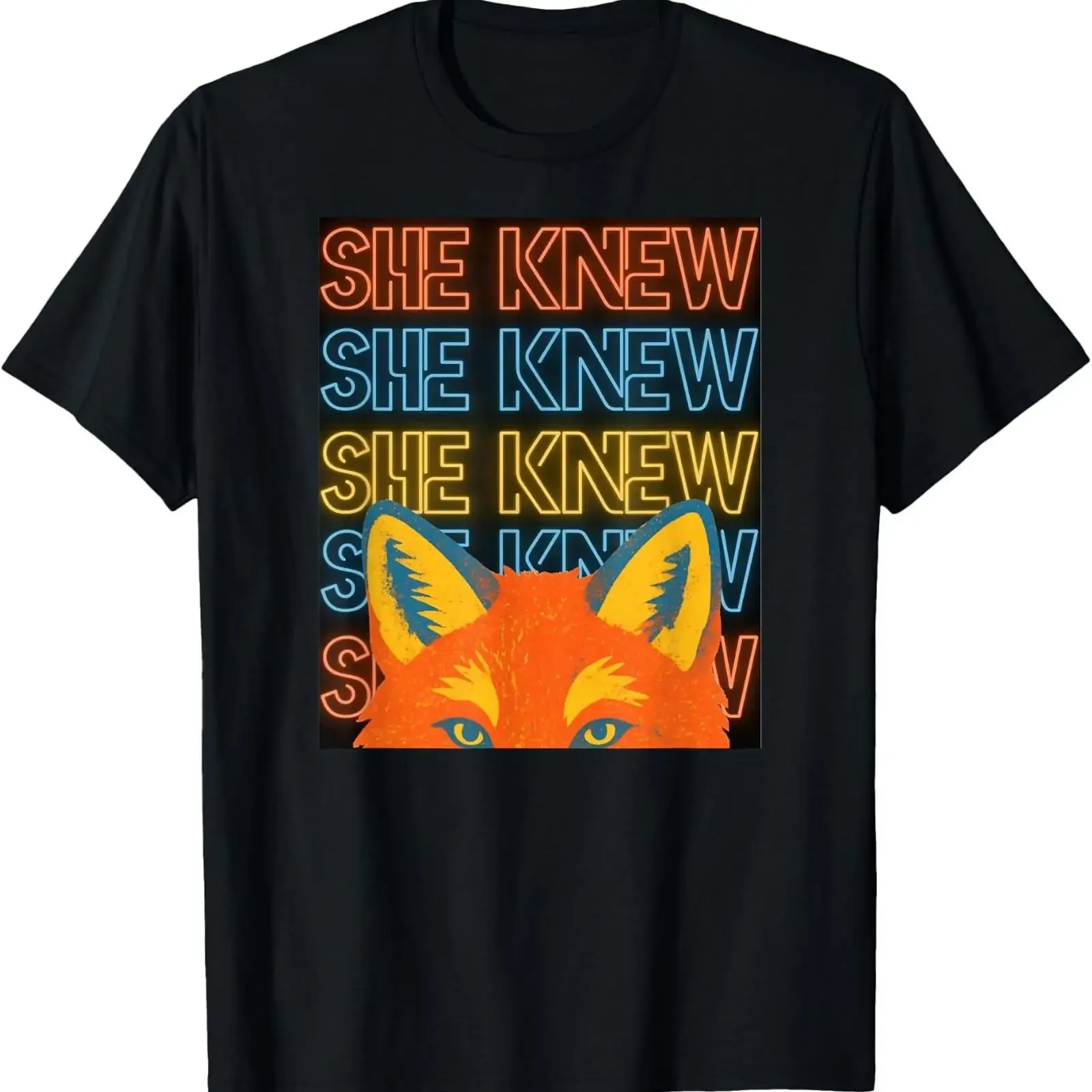 She Knew Fox Raise Awareness About Church Accountability T Shirt vintage Washed Stylish homme Casual graphic Comfortable