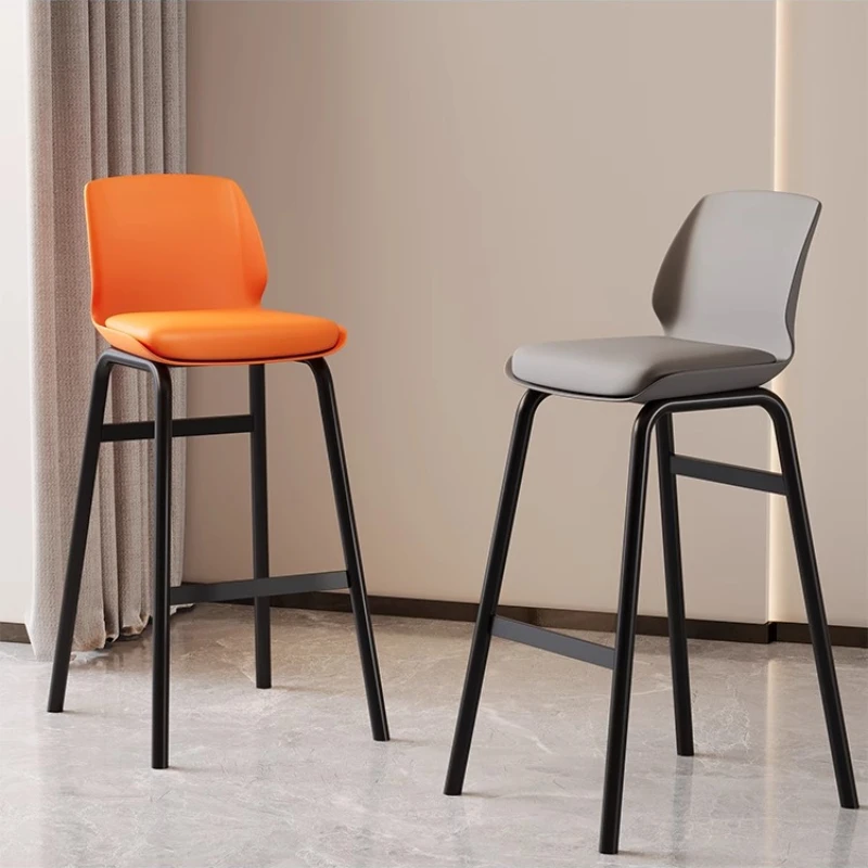 

Outdoor Minimalist Indoor Bar Chair Acrylic Retro Comfortable Metal Steel Bitrots Bar Chair Upholstered Silla Alta Furniture