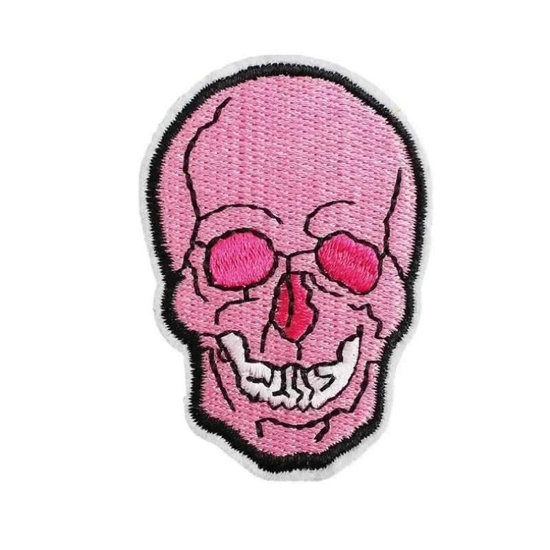 Pink Girl Embroidery Cloth Sticker Western Denim Series Western Regions Desert Fire Computer Embroidery Label Ironing