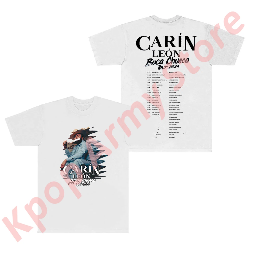 Carin Leon Boca Chueca Tour Merch T-shirts New Logo Tee Women Men Fashion Casual Crewneck Short Sleeve