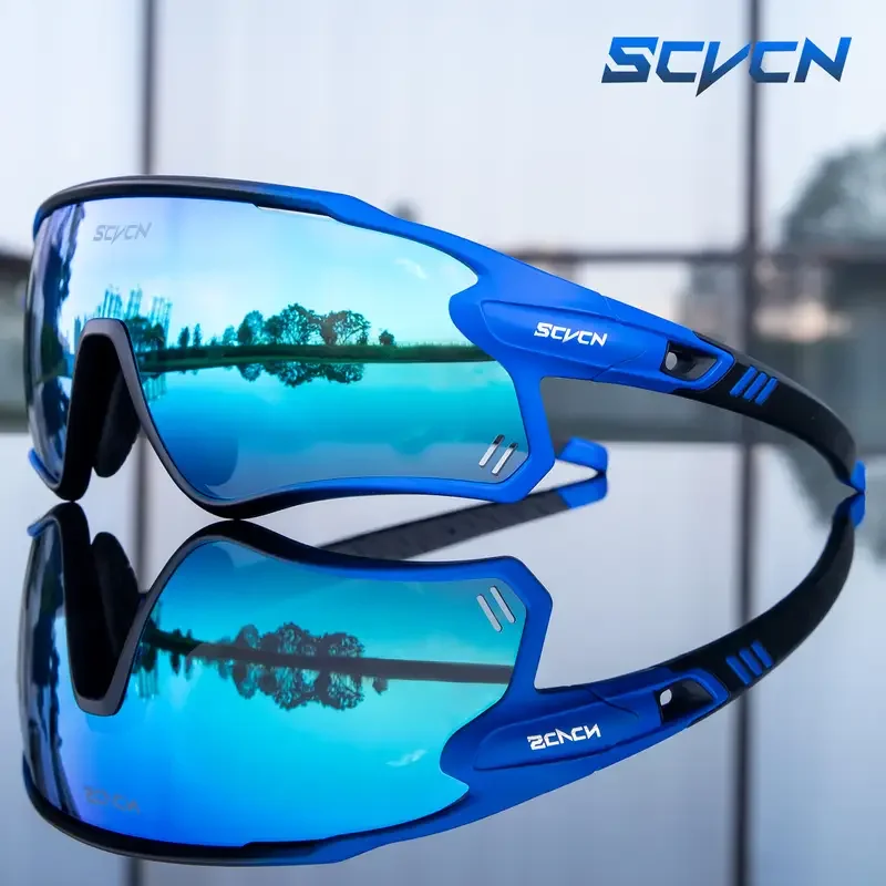 

SCVCN 1pc Unisex Large Frame BMX Cycling Goggles, Windproof UV & Eye Protection Anti-Fog Goggles For Outdoor Sports Cycling Fish